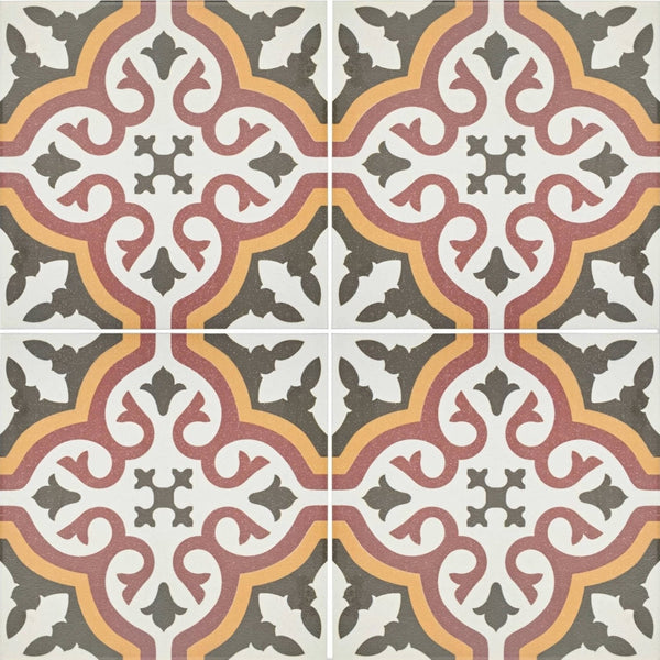 Whitby Patterned Tile 19.9x19.9cm