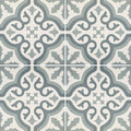 Gray and white ornate patterned ceramic floor tiles from abbey wrightington collection for stylish flooring