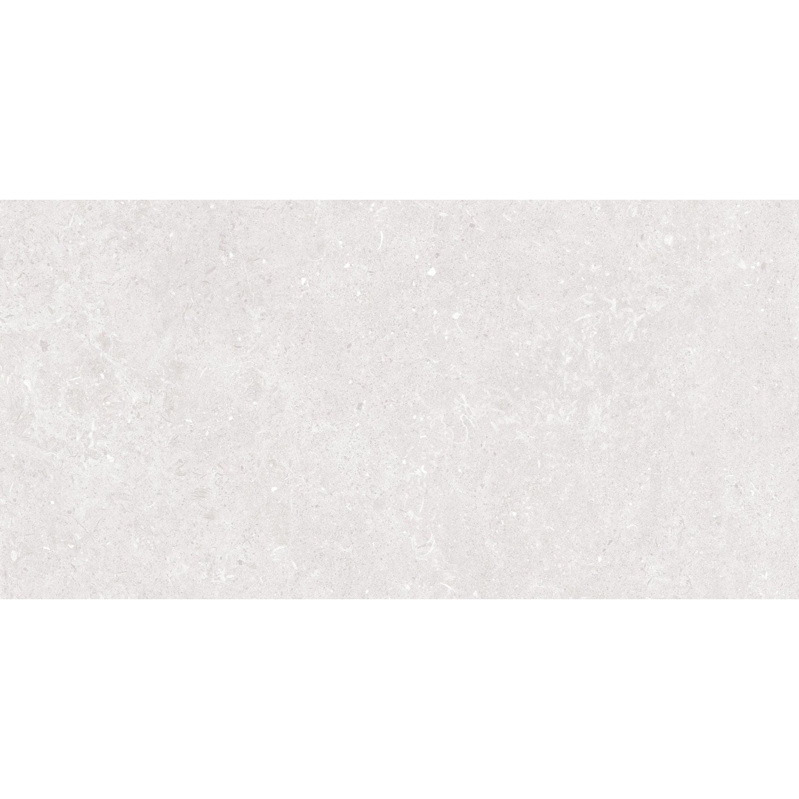 Acorn white ceramic tile 30 x 60cm with off-white color, subtle speckled texture and smooth finish