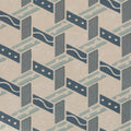 Aventuras Malla Blue Porcelain patterned porcelain tiles