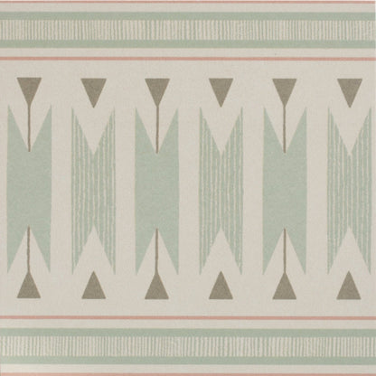 Adventuras Ziggy Border Olive Porcelain