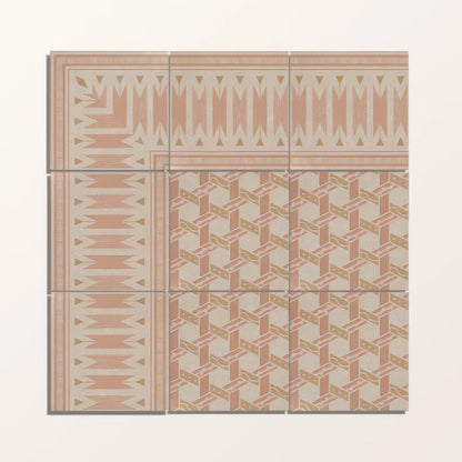 Adventuras Ziggy Border Terracotta Porcelain