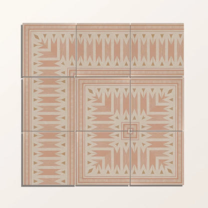 Adventuras Ziggy Border Terracotta Porcelain