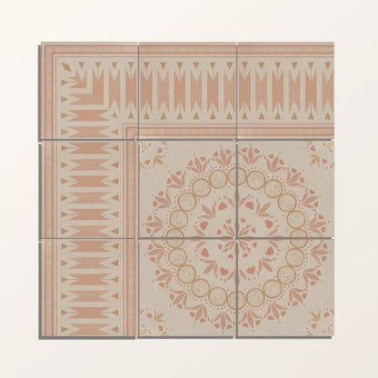 Adventuras Ziggy Border Terracotta Porcelain