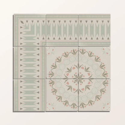 Adventuras Ziggy Corner Olive Porcelain