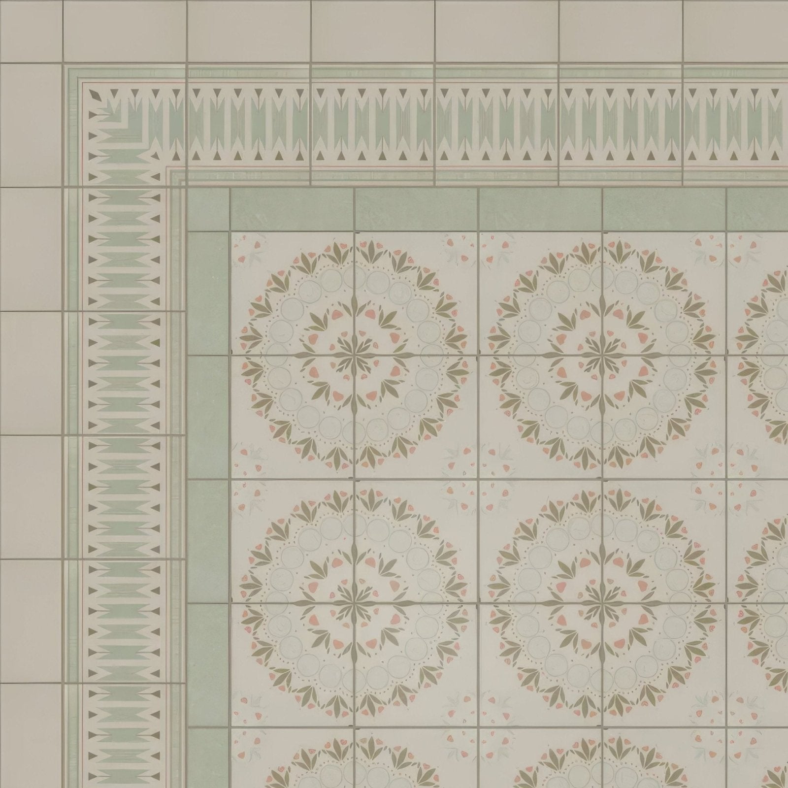 Adventuras Ziggy Corner Olive Porcelain