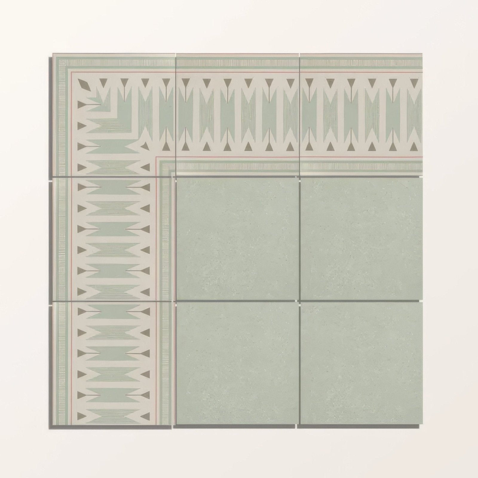 Adventuras Ziggy Corner Olive Porcelain