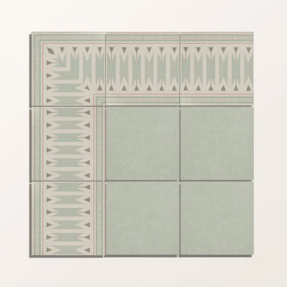 Adventuras Ziggy Corner Olive Porcelain