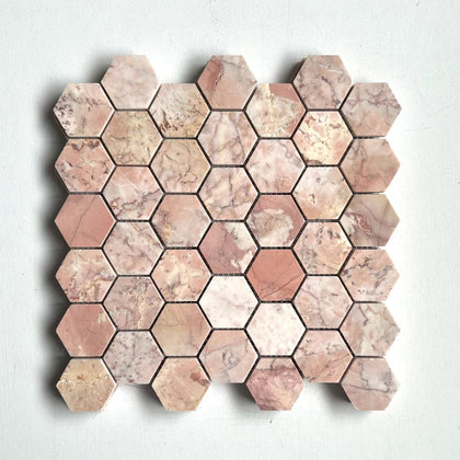 Pink Large Hexagon