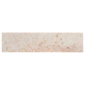 Aegean pink marble rectangular tile measuring 7.5 by 30.5 cm with subtle golden veining on a pink base