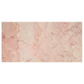 A rectangular slab of soft pink Aegean pink marble tile 30x60cm with subtle lighter and darker veining