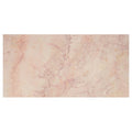 A rectangular Aegean pink marble tile 30x60cm with subtle veining and a smooth polished surface