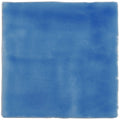 A square matte blue ceramic tile with subtle hue variations and textured surface agapanthus field tile