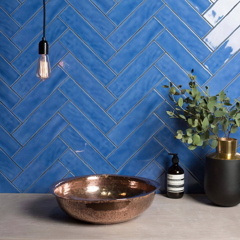 Agapanthus Large Brick Tile