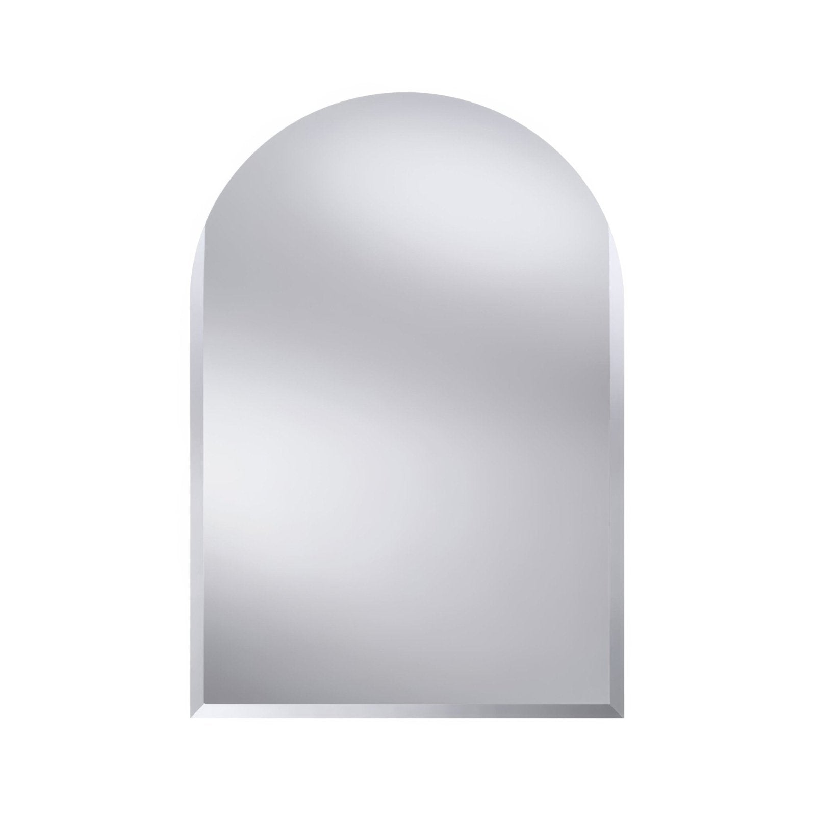 Agat mirror arch-shaped mirror with sleek silver-toned frame and smooth reflective surface for home decor