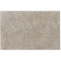 Agencourt limestone seasoned finish rectangular light gray stone tile with natural textured surface and subtle veining