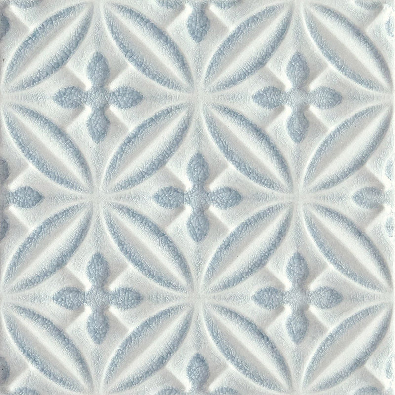 Alhambra Blue Decor Glazed Tile