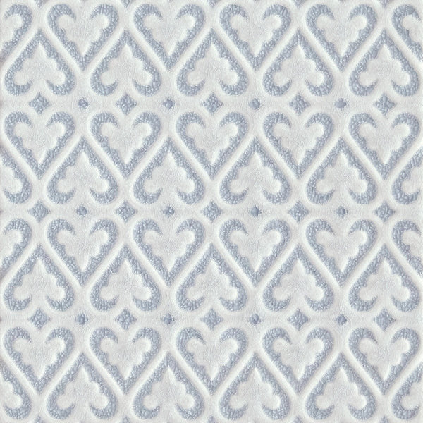 Blue Decor 2 Glazed Tile 15x15cm