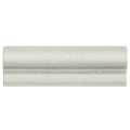 Alhambra Grey Glazed Dado 5 x 15cm white glazed ceramic dado rail with subtle ridged detailing