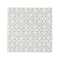 Alhambra grey decor 2 glazed tile white ceramic with raised interlocking diamond geometric pattern