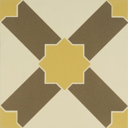 Alhambra Summer Yellow and Regency Bath on White