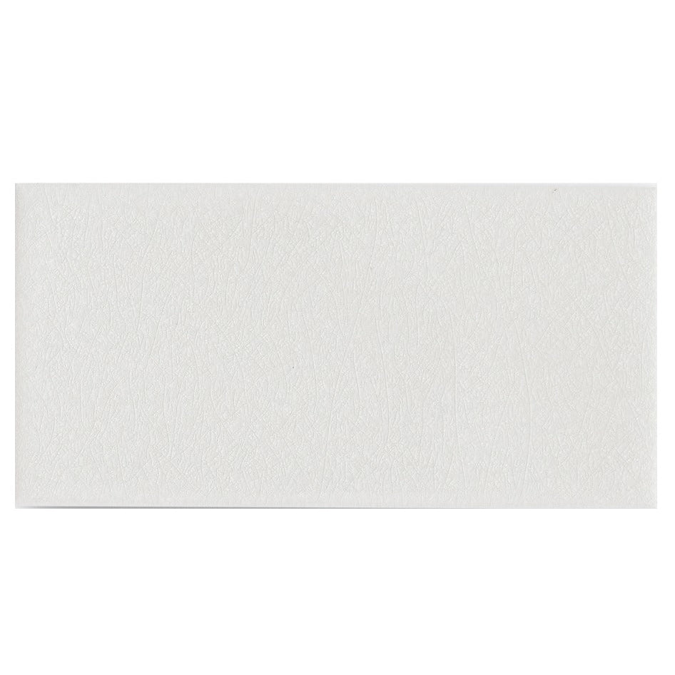 White textured rectangular envelope for alhambra white 7.5 x 15 rectangular glazed ceramic tile packaging