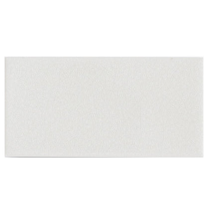 White 7.5 x 15 Rectangular Glazed