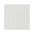 Alhambra white decor 2 glazed tile with white ceramic and raised repeating diamond shaped heart pattern