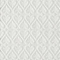 Alhambra white decor 2 glazed tile featuring white textured diamond pattern with embossed heart shapes