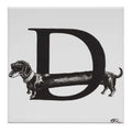 Rory Dobner D – Diamond Dog Alphabet Tile