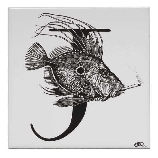 Rory Dobner J – John Dory Alphabet Tile - Ceramic