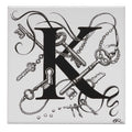 Rory Dobner K – Keyhole Chaos Alphabet Tile