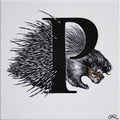 Rory Dobner P – Presley Porcupine Gold Alphabet Tile