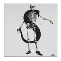 Rory Dobner S – Skeleton with Stole and Super Shiny Shoes Alphabet Tile