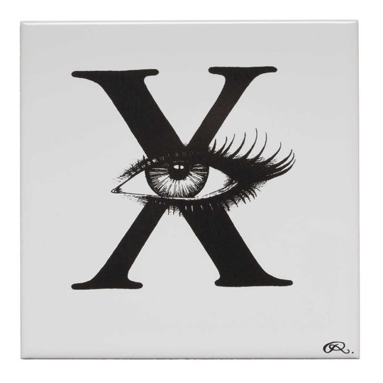 Rory Dobner X – X-Ray Vision Alphabet Tile - Ceramic