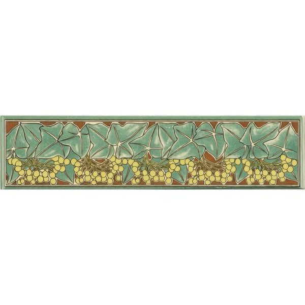 Ivy Quarter Tile on County White