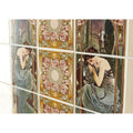 Mucha Nocturnal Slumber Right Hand 3-Tile Set On County White – detail view 3