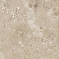 Amaya terrazzo beige matt 90 x 90cm tile with gray white and dark flecked speckled pattern for flooring and walls