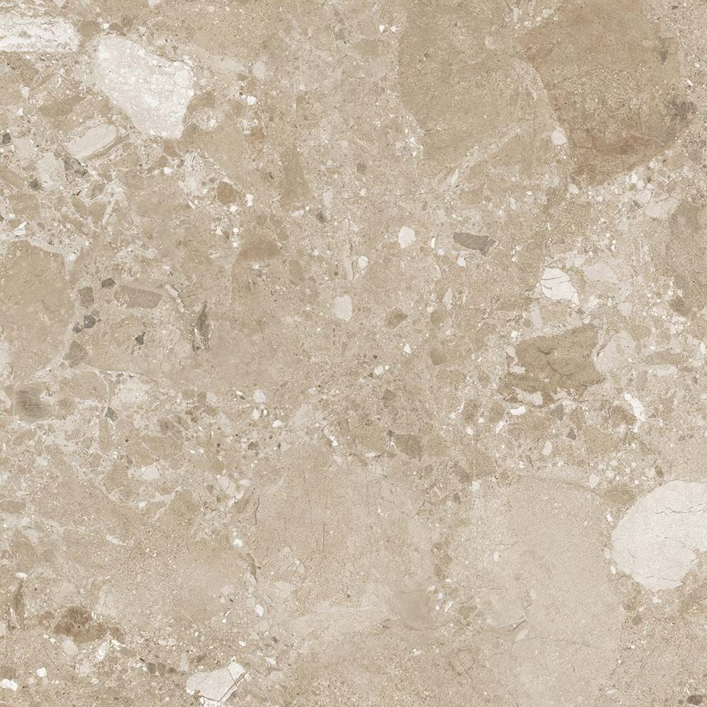 Amaya Terrazzo Beige Matt 90 x 90cm shown as flooring (2)