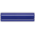 Andalucia blue glazed dado deep blue ceramic tile with glossy finish and two horizontal white stripes