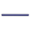 A sleek glossy royal blue ceramic tile with smooth rectangular surface and rounded edges called Andalucia Blue Glazed Pencil