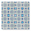 Andalucia morena 20 x 20 patterned ceramic tile with blue and turquoise intricate floral designs
