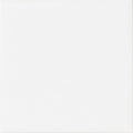 A plain white smooth-surfaced square panel of andalucia white glazed tile for wall or floor use