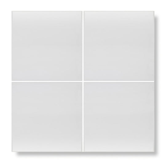 Andalucia White Glazed Tile 20cm - alternate view
