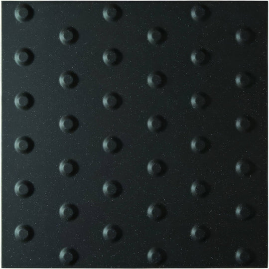 Anthracite Tactile Blister Quarry Tile 400x400mm - alternate view