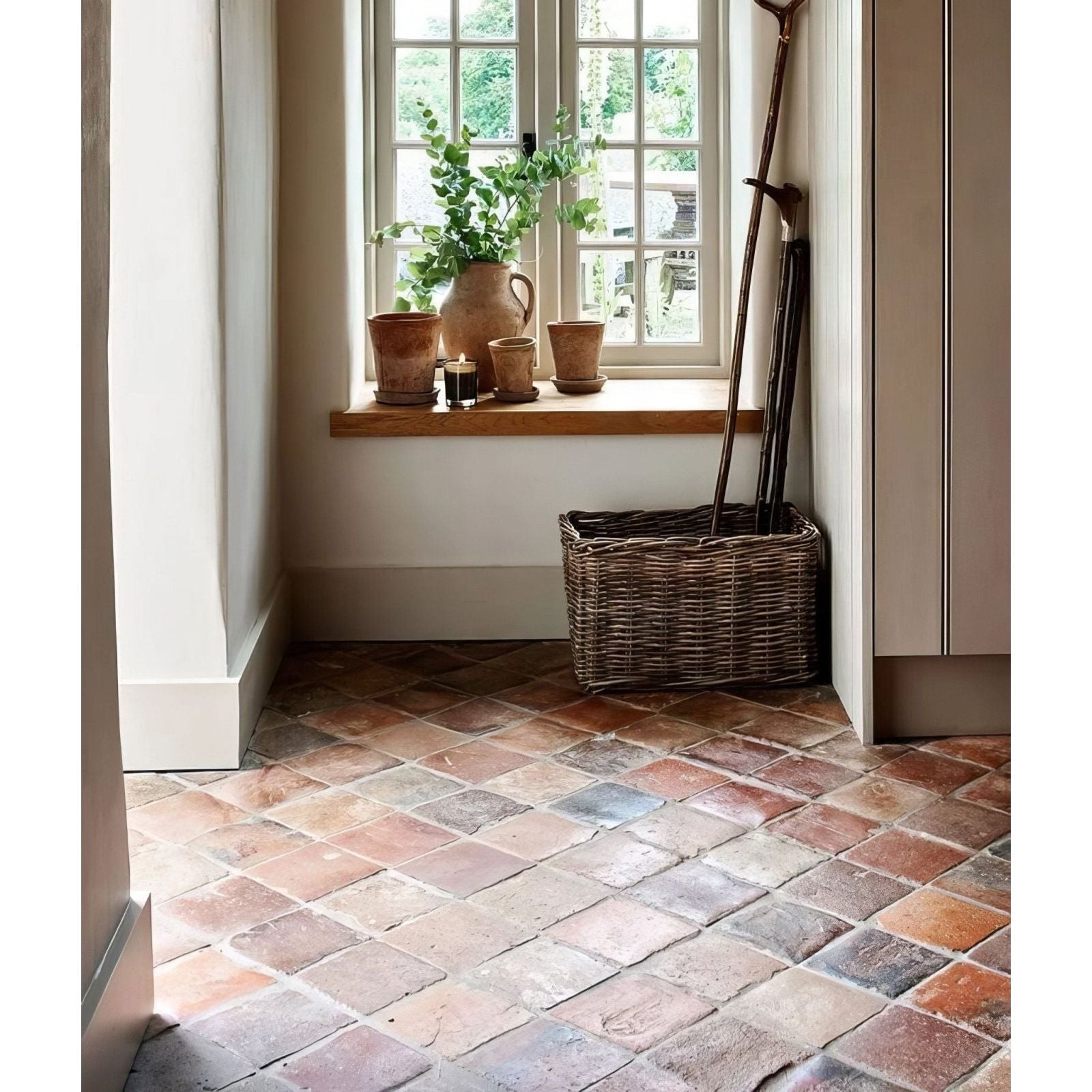 Antique Burgundy Terracotta Reclaimed