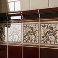 Apple Blossom Single Tile on County White – pattern detail (2)