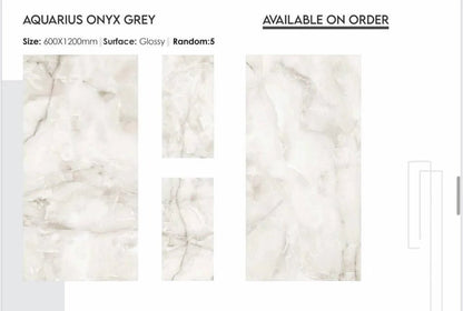 Aquarius Onyx Grey 60 x 120cm