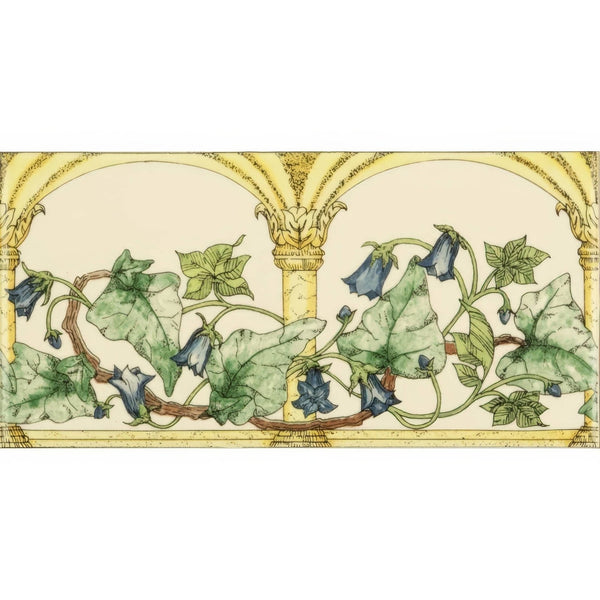 Blue Classical Decorative Border on County White