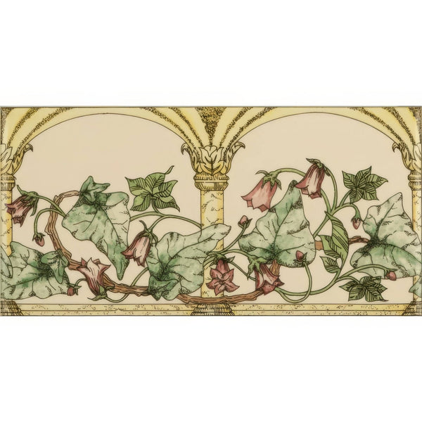 Pink Classical Decorative Border on County White
